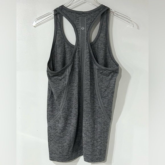 Lululemon Swiftly Tech Racerback Run Tank‎ Heathered Navy Blue White 10 - Picture 3 of 5